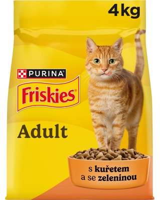 Friskies Granule pro kočky kuře, zelenina