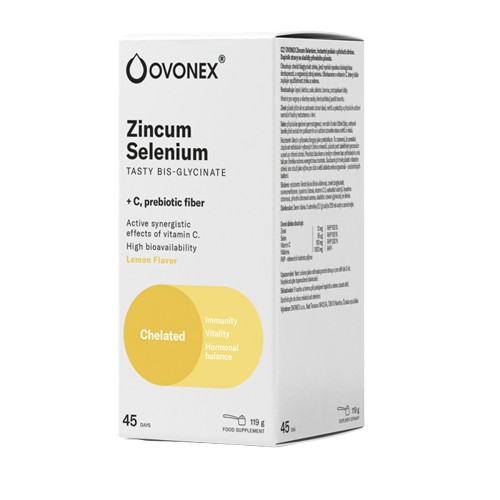 Ovonex Zinek Selen citrónová příchuť 119g