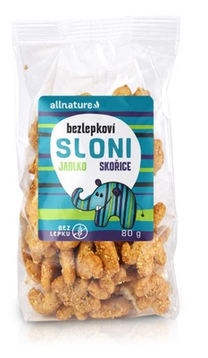Allnature Sloni jablko-skořice bezlepkové