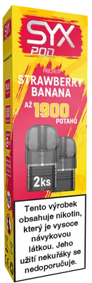 SYX POD Strawberry Banana 2x 2 ml (16,5 mg)