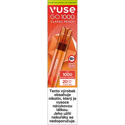 Vuse GO 1000 PEN Classic Peach 20 mg