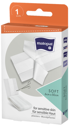 Matopat Netkaná náplast s polštářkem pro osoby s citlivou pokožkou