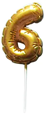 Toro Dortová svíčka "6", zlatá