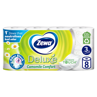 Zewa Deluxe Camomile Comfort toaletní papír 3vrstvý, 8 rolí