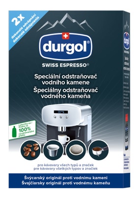 Durgol Swiss Espresso Odstraňovač vodního kamene, 2x 125 ml