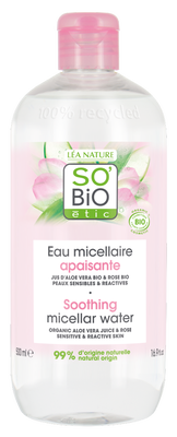 SO’BiO étic Voda micelární s Aloe Vera zklidňující BIO