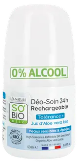 SO’BiO étic Deodorant roll-on 24h, Tolerance+ s Aloe vera BIO