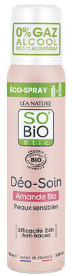 SO’BiO étic Deodorant přírodní Eco Spray 24h — mandle BIO