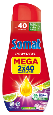 Somat All-in-1 gel do myčky Lemon & Lime 1,440l