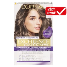 L'Oréal Paris Excellence Cool Creme 7 .11 Ultra popelavá blond, 72 ml + 48 ml + 12 ml + 60 ml