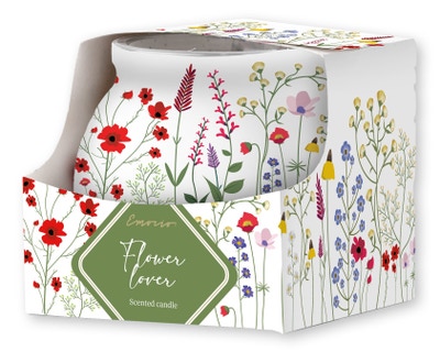 Emocio Flower Lover vonná svíčka, sklo dekor (80 x 72 mm)