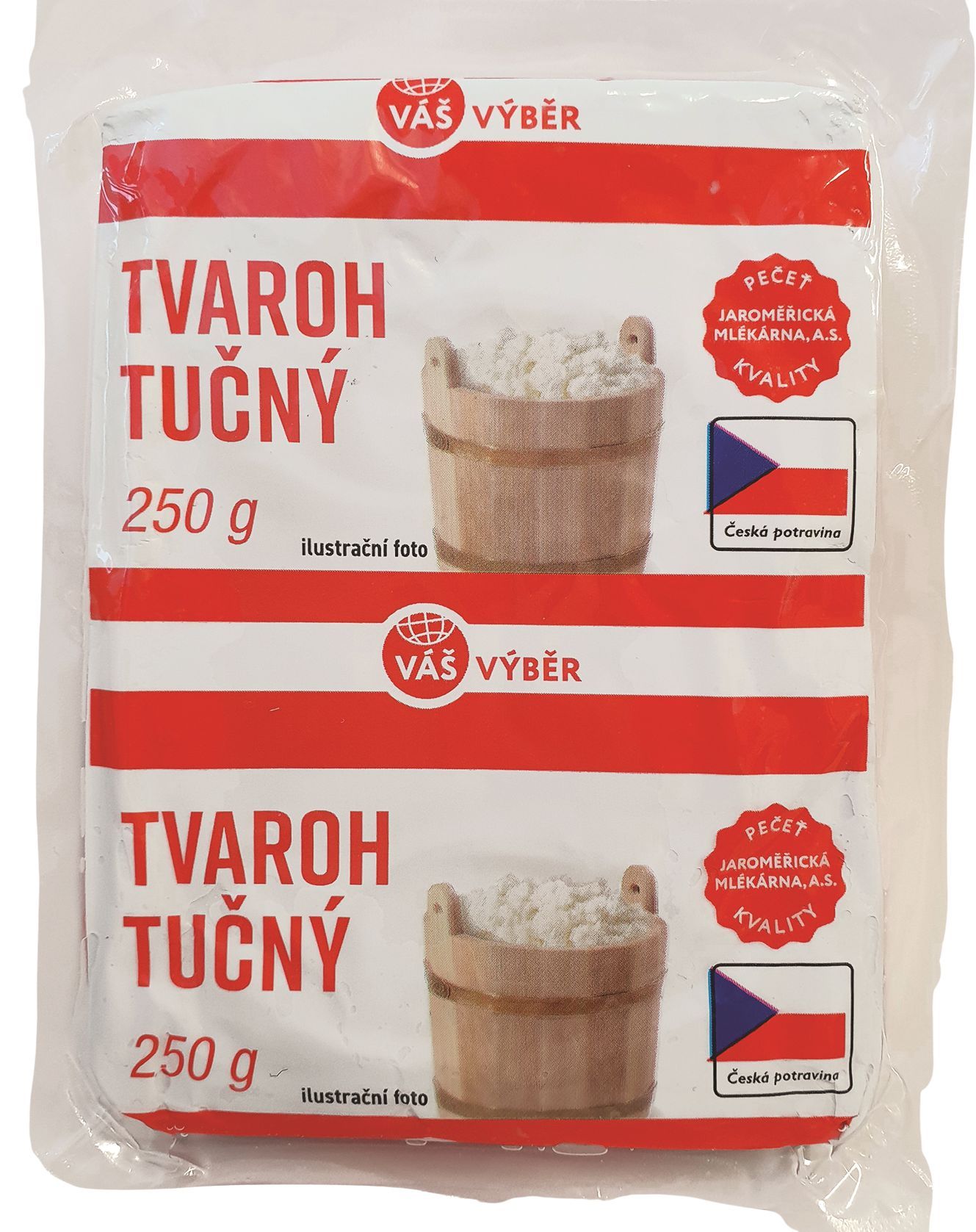 Váš výběr tvaroh tučný 250 g