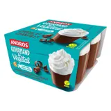 Andros Gourmand & Végétal Čokoládový dezert se šlehačkou 4x90 g