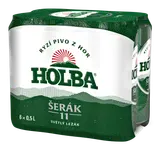 Holba Šerák 11 světlý ležák plech (6×0,5 l)