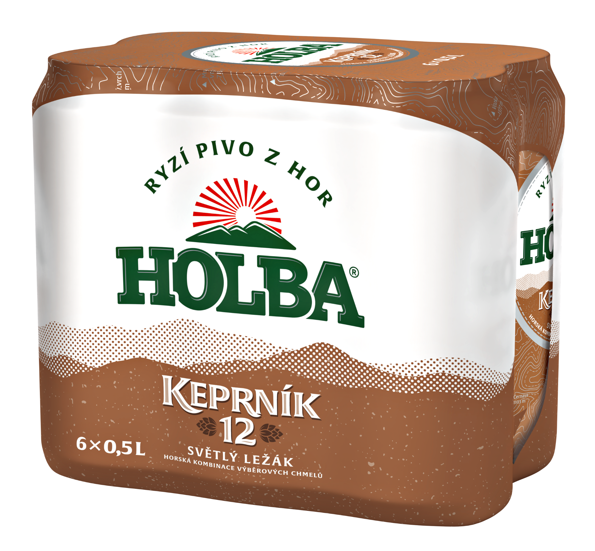 Holba Keprník 12 světlý ležák plech (6×0,5 l)