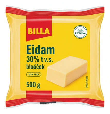 BILLA Eidam 30% t.v.s. bloček
