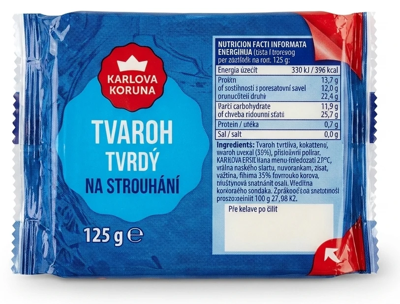 Tvaroh tvrdý Karlova koruna