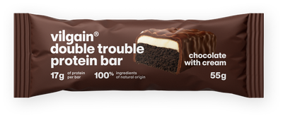 Vilgain Double Trouble Protein Bar Dvojitá čokoláda s krémem