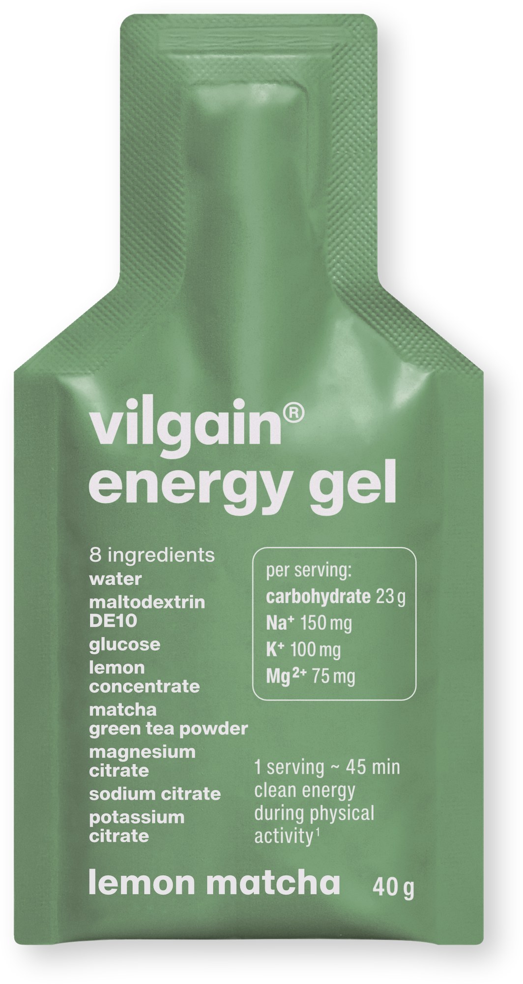 Vilgain Energy Gel citron a matcha