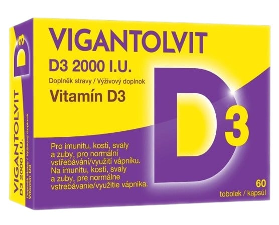 Vigantolvit Vitamin D3 2000 I.U. tob.60