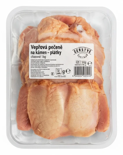 Vepřová pečeně na kámen - plátky