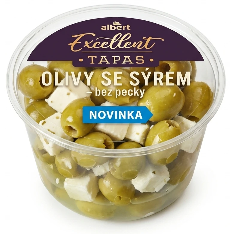 Olivy se sýrem - bez pecky