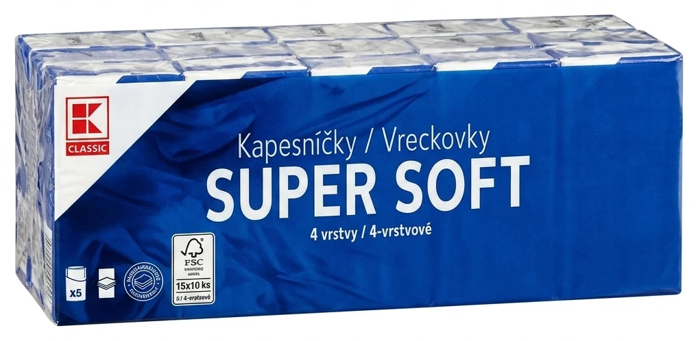 Kapesníčky 4vrstvé