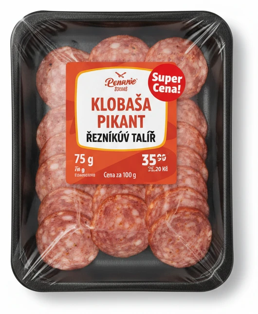 Klobása pikant Řezníkův talíř