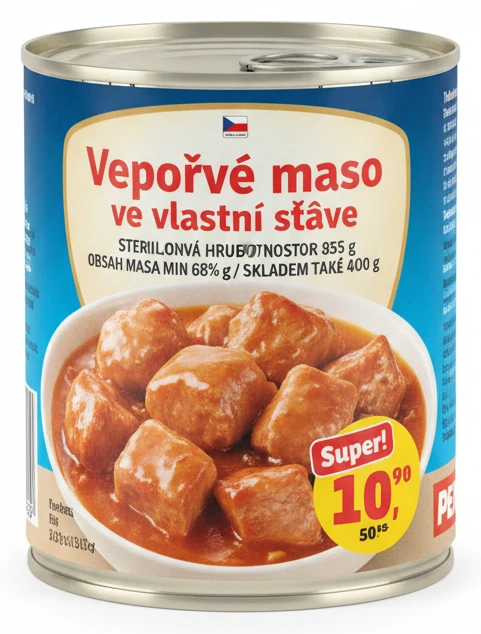 Vepřové maso ve vlastní šťávě
