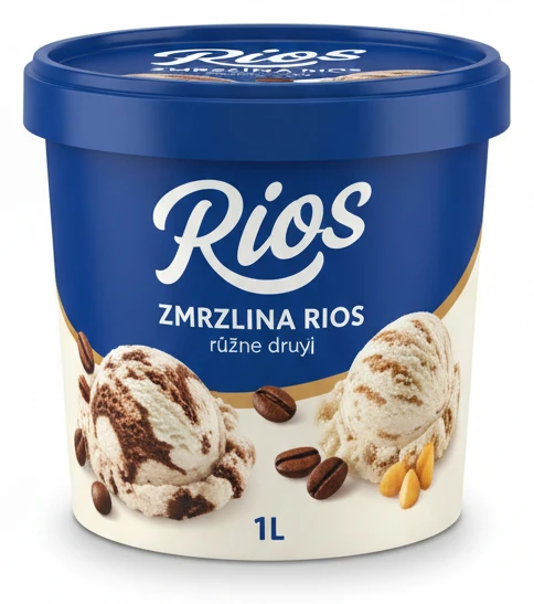 Zmrzlina Rios různé druhy