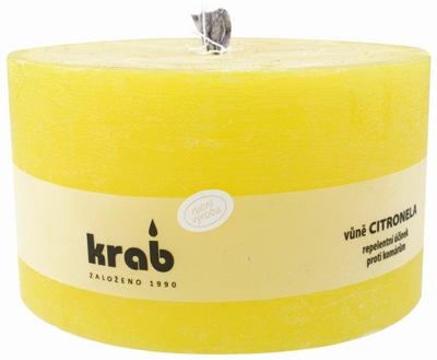 Anděl Přerov Citronela – zahradní svíčka (1000 g), 14 × 8 cm, výdrž až 45 h