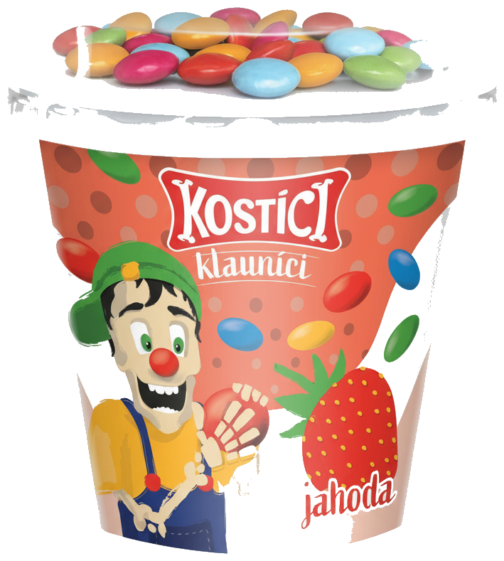 Kostíci Klauníci jogurt jahodový