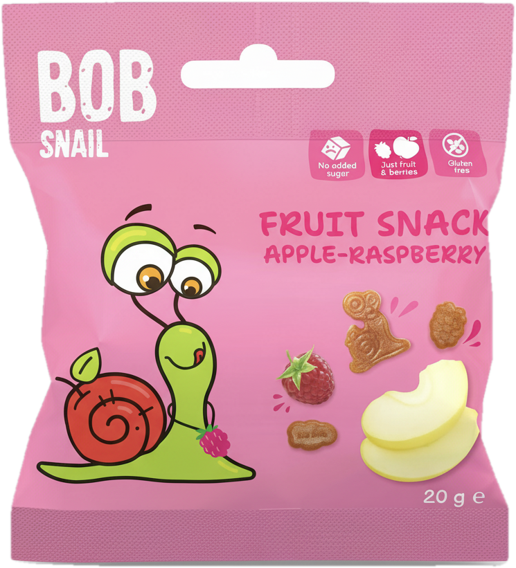 Šnek Bob Ovocný snack jablko–malina