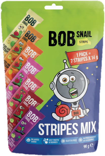 Šnek Bob Ovocné plátky mix 7×14 g