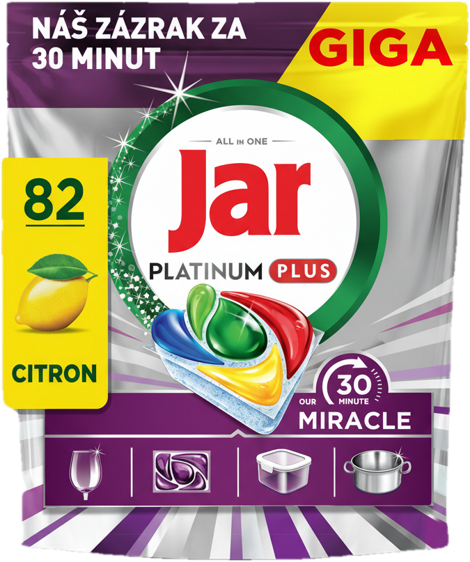Jar Platinum Plus 30 Minute Miracle tablety do myčky