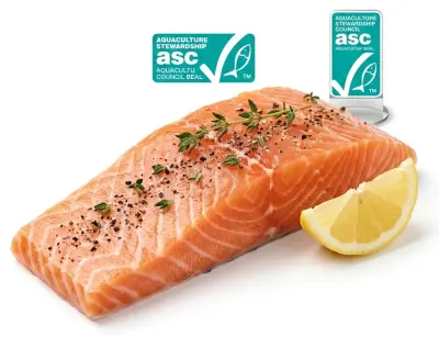 Losos čerstvý - filet s kůží