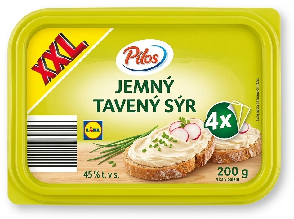 Jemný tavený sýr