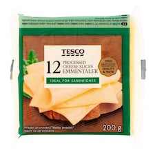 Tavený sýr s emmentalerem plátkový 12 x 16,67g (200g)