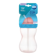 Canpol babies Lahev sportovní se slámkou 370ml růžová