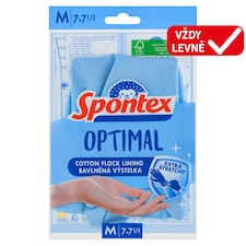 Spontex Optimal rukavice M 7-7½ 1 pár