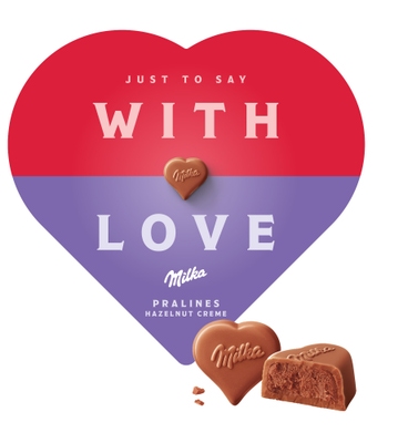 Milka Bonboniéra I Love Milka, lískooříšková náplň