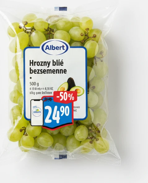 Albert Hrozny bílé bezsemenné