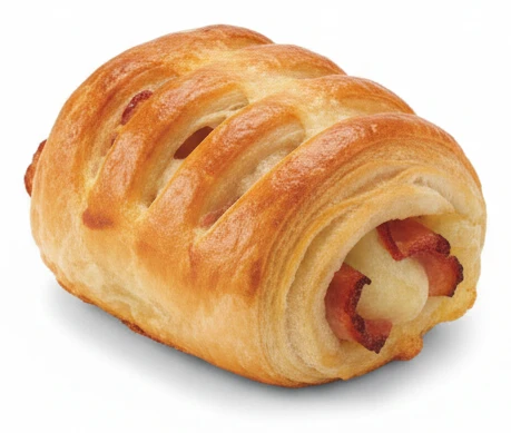Anglická bagetka se slaninou a sýrem