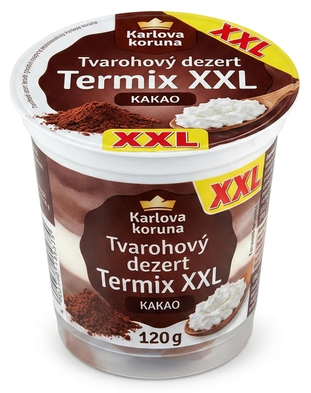 Tvarohový dezert Termix XXL Karlova koruna