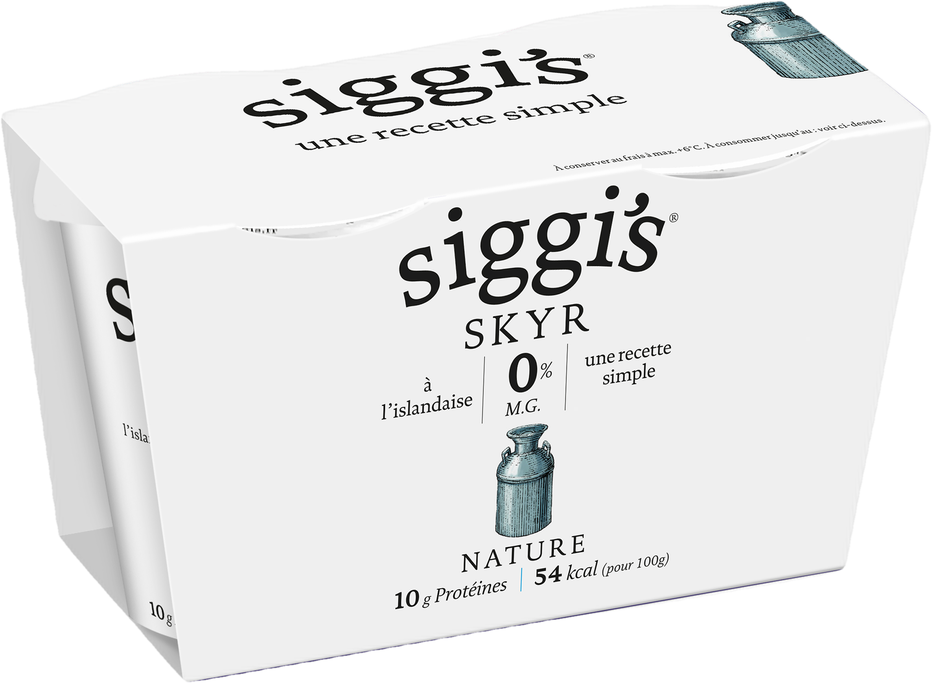 Siggi's Skyr 0% natur bílý 2×140 g