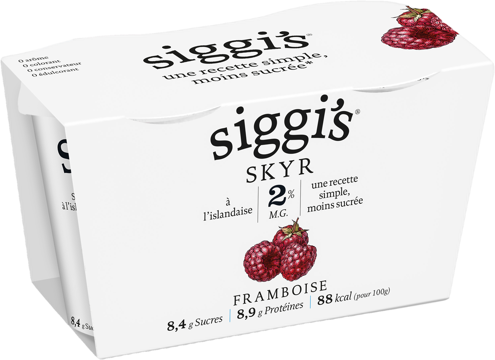 Siggi's Skyr 2% malina 2×140 g