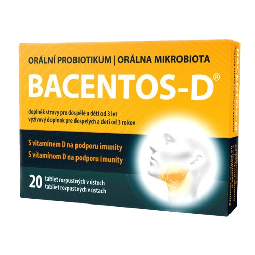 BACENTOS-D orální probiotikum tbl.20