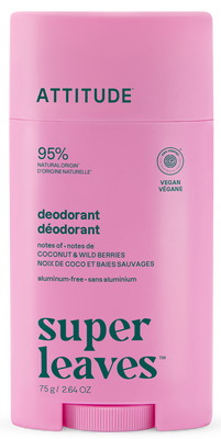 Attitude Přírodní deodorant Super leaves - kokos & lesní plody