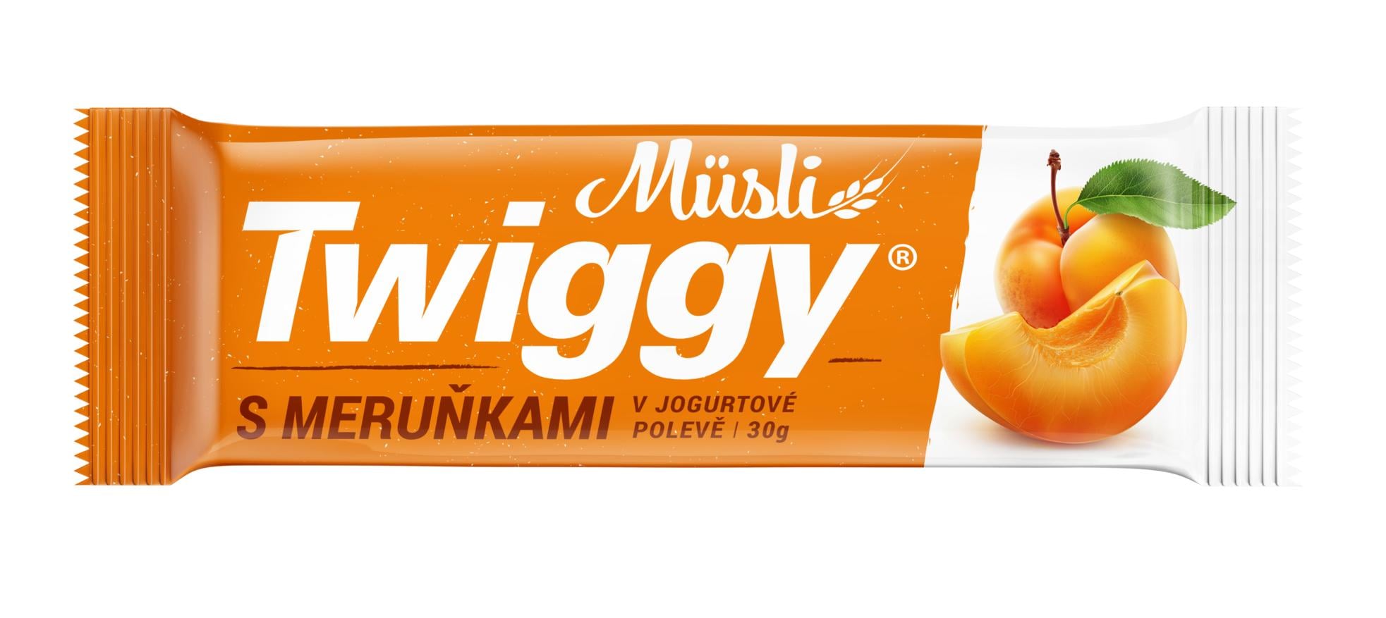 Twiggy müsli tyčinka meruňková v jogurtové polevě