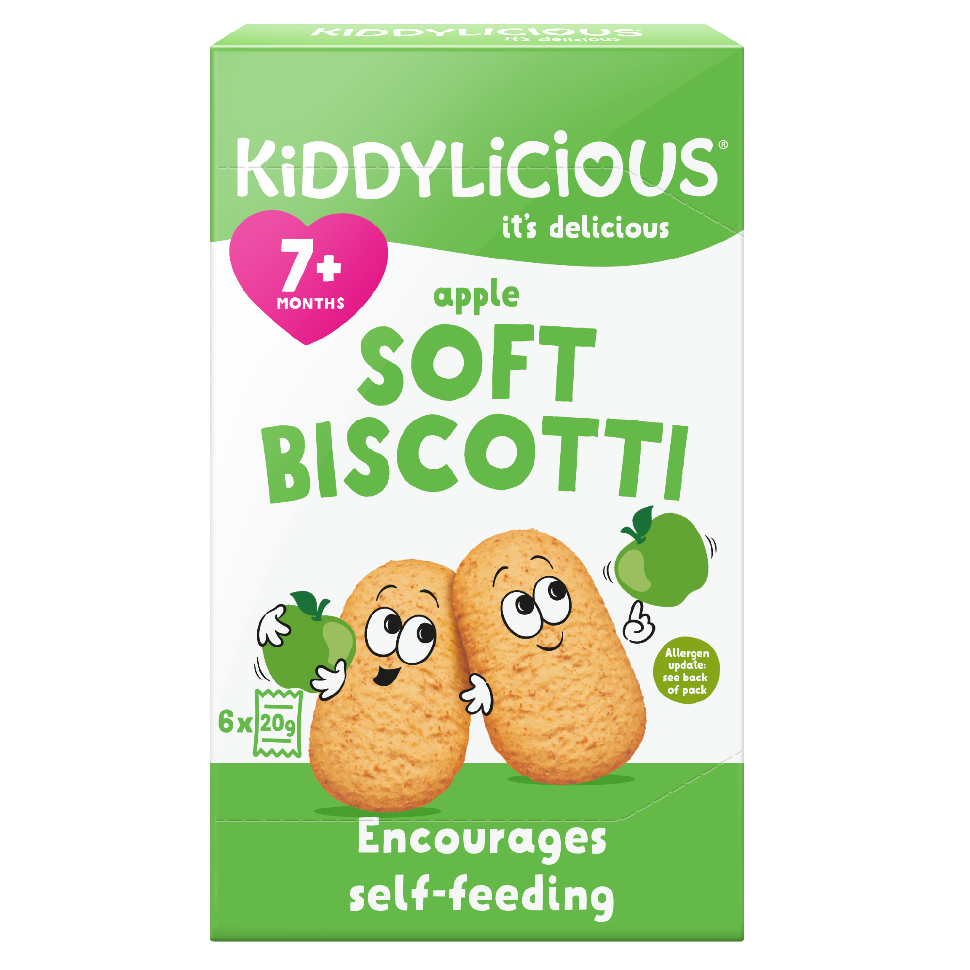 Kiddylicious Sušenky měkké jablečné